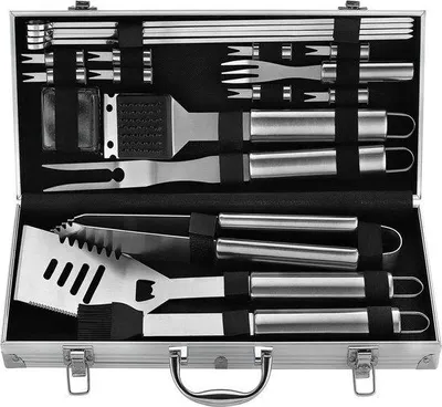 Produktbild von Famanu Grillset mit Zubehör – BBQ Grillbesteck