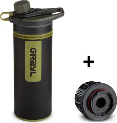 Produktbild von GRAYL® GEOPRESS Purifier black camo + 1 Replacement Cartridge