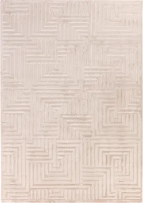 Produktbild von Teppium Boho Teppich Wohnzimmer Modern Skandinavische Stil Einfarbig Design Uni Teppich Schlafzimmer, Grösse: 120x170 cm