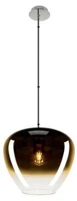 Productafbeelding van Glazen hanglamp Pantilo Ø 40cm - goud