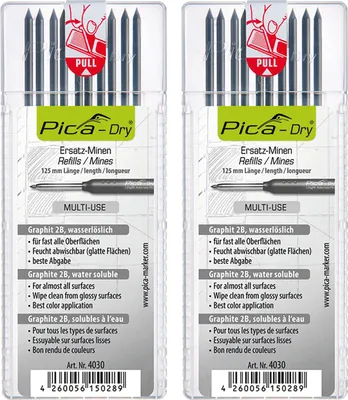 Produktbild von PICA Ersatzminen-Set Pica Dry Multi-Use Minen Fb. graphit Inhalt 20 Stück