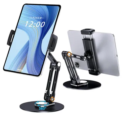 Produktbild von 360° drehbarer Tabletständer, Tragbare Aluminium Halterung