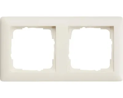 Produktbild von Gira 021204 Abdeckrahmen 2-fach Standard 55 reinweiß