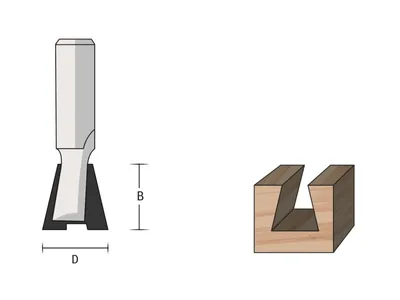 Produktbild von Famag Zinken- & Gratfräser 3128.812 - 12mm - 8mm