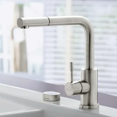 Produktbild von Villeroy & Boch Steel Shower Einhebel-Küchenarmatur, Niederdruck