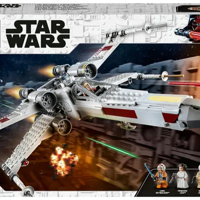 Image de LEGO 75301 Star Wars Luke Skywalker X-Wing Fighter Jouet avec la princesse Leia et le droïde R2-D2 comme figurine