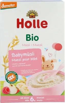 Produktbild von Holle Porridge Müsli Himbeer-Apfel-Banane Ab 6 Monaten Demeter  250 g