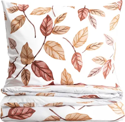 Obrázek produktu pro HOMLA LEAFY Ložní prádlo z mikrovlákna s motivem listů 220 x 200 cm + 2 x 70 x 80 cm