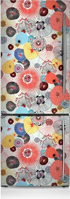 Produktbild von Magnetfolie Aufkleber Kühlschrankmagnete 60x180 cm - Blumenmuster