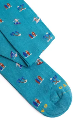 Image de GALLO - Chaussettes longues pour homme avec motif marin - Taille unique