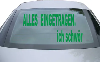 Produktbild von Indigos UG - Aufkleber Heckscheibe & Motorklappe DE6206 - grün - 600x285 mm - alles eingetragen - Auto Scheiben Fenster Heckklappe Tuning Racing JDM - Die cut