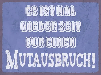 Produktbild von vianmo Holzschild 30x40 cm es Zeit für einen Mutausbruch