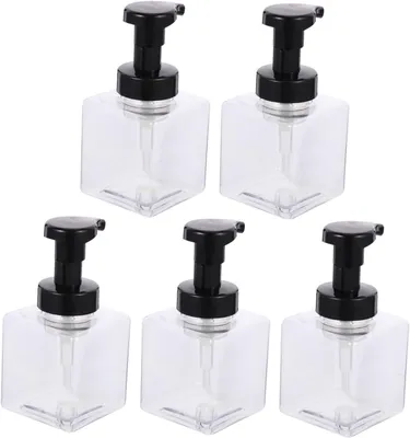 Produktbild von Set mit 5 x 250 ml Pumpspendern für Badezimmer-Shampoo-Spender, Waschtisch-Shampoo-Spender