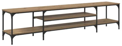 Produktbild von TV-Schränk Artisan-Eiche 201 x 35 x 45 cm Verbundholz und Eisen