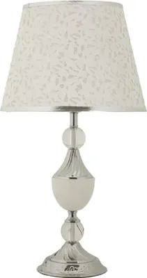 Image de Mauro Ferretti Lampe de Table Kody argent blanc Ø 30x54 cm E27