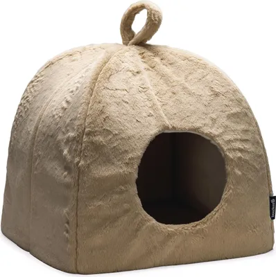Produktbild von Beeztees Katzenhaus Moza aus Plüsch beige
