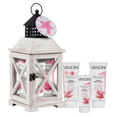 Produktbild von Vandini Geschenkset Laterne Holz weiß