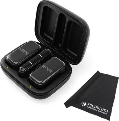 Produktbild von Rode Wireless Micro Drahtloses Mikrofon-System USB-C mit Tuch