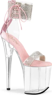 Produktbild von FLAMINGO-827RS Damen Sandale von Pleaser, Transparent Rosa , EU 35, US 5