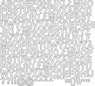 Produktbild von Selbstklebende Buchstabenaufkleber, 1,5 cm, weiß, matt