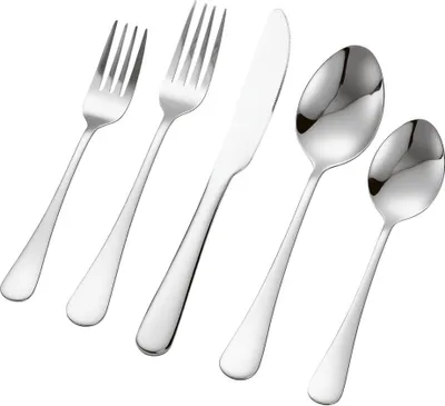 Produktbild von 30-teiliges Besteckset - Essbesteck für 6 Personen - Messer, Gabel, Löffel Set