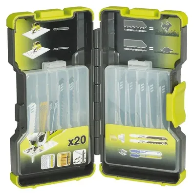 Produktbild von Ryobi RAK20JB Kit 20 Stichsägeblätter 75/100 mm Holz Kunststoff Metall