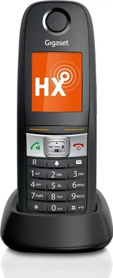 Image de Gigaset E630HX - Combiné d'extension sans fil avec identification de la ligne appelante - DECT\NGAP - SIP, RTP - noir