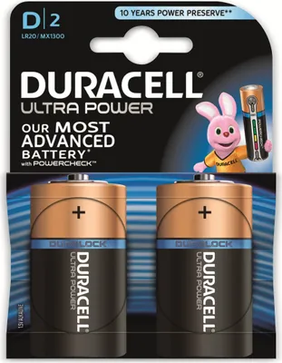 Immagine prodotto di Duracell DUR002906 Pile ULTRA POWER Alcaline - Mono/LR20/D, 1,5 V
