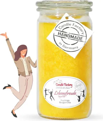 Produktbild von Lebensfreude - Mini Jumbo Windlicht im Weckglas von Candle Factory