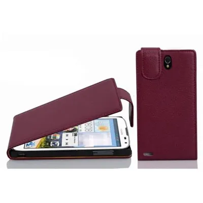 Image de Cadorabo Housse pour Huawei ASCEND G610 Housse en violet Flip Etui Housse téléphone portable Case Cover similicuir