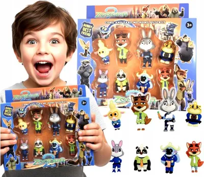 Obrázek produktu pro Sada 8 kusů figurek ZOOTOPIA 2.