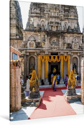 Produktbild von Calvendo  Textil-Leinwand 80 cm x 120 cm  hoch Ein Motiv aus dem Kalender Mahabodhi - der Tempel zu Ehren des Buddha, Santanna Ricardo; 7440937