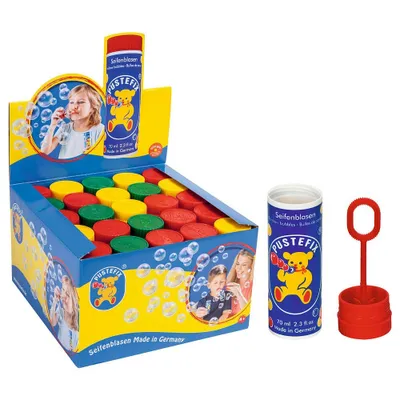 Obrázek produktu pro PUSTEFIX® 420869310 25 PUSTEFIX® Seifenblasen Großpackung 25 Dosen à 70 ml, Deckel mit integriertem Blasring