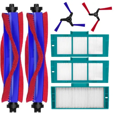 Zubehörset für Roboterstaubsauger, 8-teilig, HEPA-Filter, Bürsten