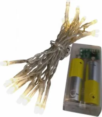 Produktbild von LED - Lichterkette 20 Lämpchen mit Timer warmweiß - Batteriebetrieb