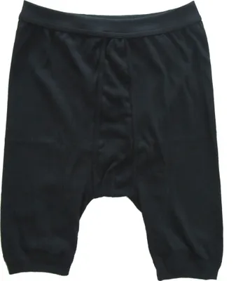 Produktbild von HERMKO 3980 Herren knielanger Slip mit Eingriff und Weichbund, Schlüpfer mit hohem Leib aus 100% Baumwolle, Größe:D 9 = EU 3XL, Farbe:schwarz
