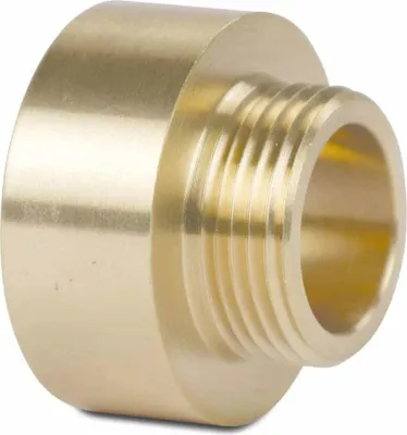 Produktbild von Gewindefitting Messing Doppelnippel erweitert 1/2" IG x 3/8" AG