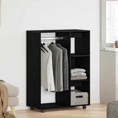 Produktbild von Eleganter Kleiderschrank Schwarze Eiche 80 x 40 x 110 cm Holzwerkstoff GermanyMöbel 67975 - Kleiderschränke