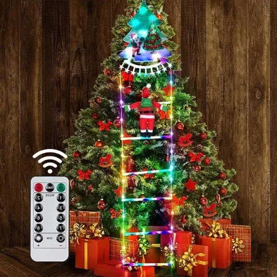 Image de Guirlande lumineuse de Noël de 12 m avec le Père Noël et télécommande