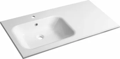 Immagine prodotto di ARECA Lavabo in marmo colato 101x51,5 cm, sinistro, bianco