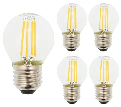 Produktbild von VITO E27 LED Filamentlampe G45 6W 724lm 2700K 240V 45mm 5 Stück