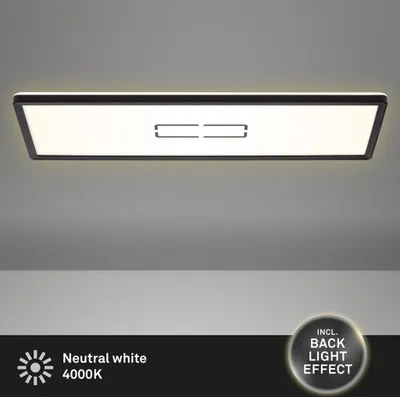 Produktbild von LED Panel ultraflach Hintergrundbeleuchtung 22W schwarz Kunststoff Briloner