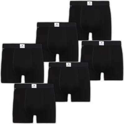 Zdjęcie produktu dla MEN'S BOXERIES Czarne slipy Dopasowane Wygodne Gładkie 6-PAK MORAJ XL