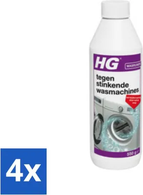 Produktbild von HG gegen stinkende Waschmaschinen 550 g - Vorteilspack - 4 Stücke