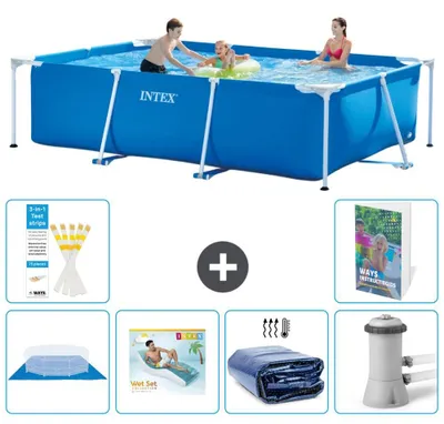Immagine prodotto di Piscina fuori terra rettangolare - 300x200x75 cm - composta da 5 elementi, modello S171