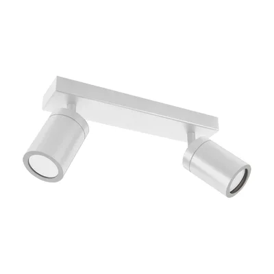 Produktbild von Deckenspot Metall verstellbar IP44 Weiß GU10 2-flammig länglich Deckenstrahler