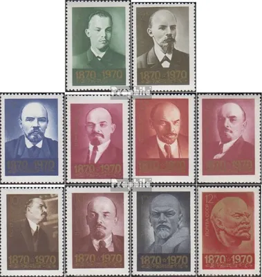 Produktbild von Briefmarken Sowjetunion 1970 Mi 3749-3758 (kompl.Ausg.) postfrisch Wladimir Lenin