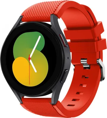 Produktbild von Strap-it Samsung Galaxy Watch 5 - 40mm Silikonarmband (Rot)