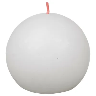 Produktbild von Bolsius Rustikale Kugelkerzen Shine 6 Stk. 76x71 mm Wolkenweiß