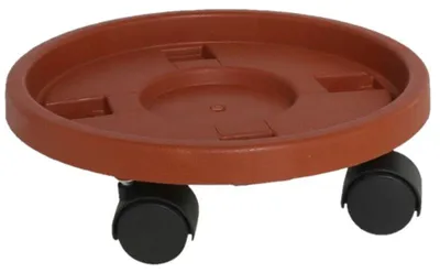 Produktbild von Gerimportport Pflanzenwagen - Multirolle - rund - braun - 26 cm